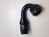 Fragola -8AN x 150 Degree Pro-Flow Hose End - Black 231508-BL