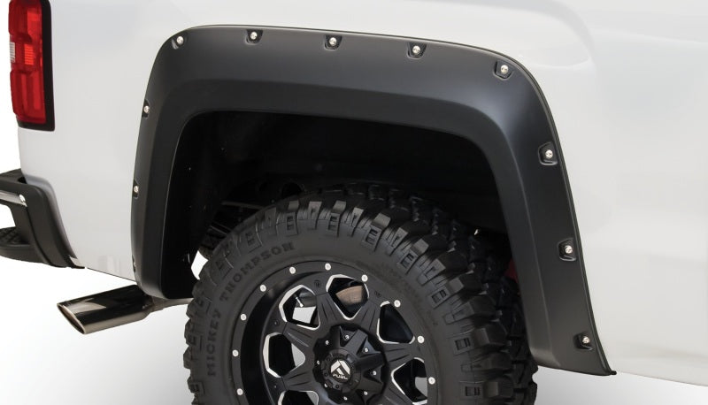 Bushwacker 14-15 GMC Sierra 1500 Pocket Style Flares 4pc - Black 40960-02