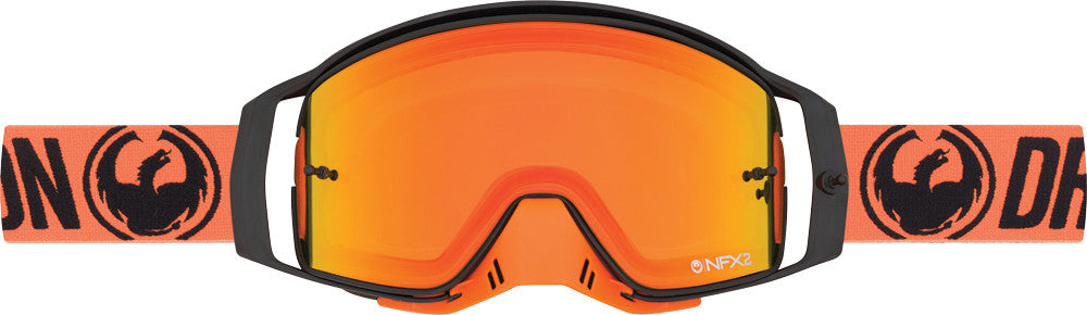 DRAGON Nfx2 Goggle Break Orange W/Yellow/Red Ion Lens 294636030737
