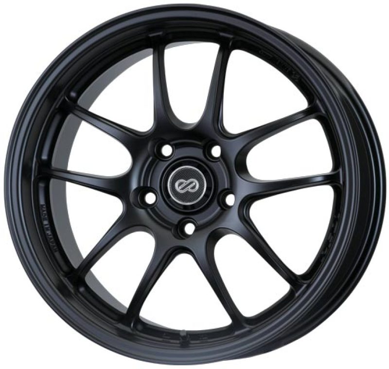 Enkei PF01 17x8 5x114.3 50mm offset Black Wheel 460-780-6550BK