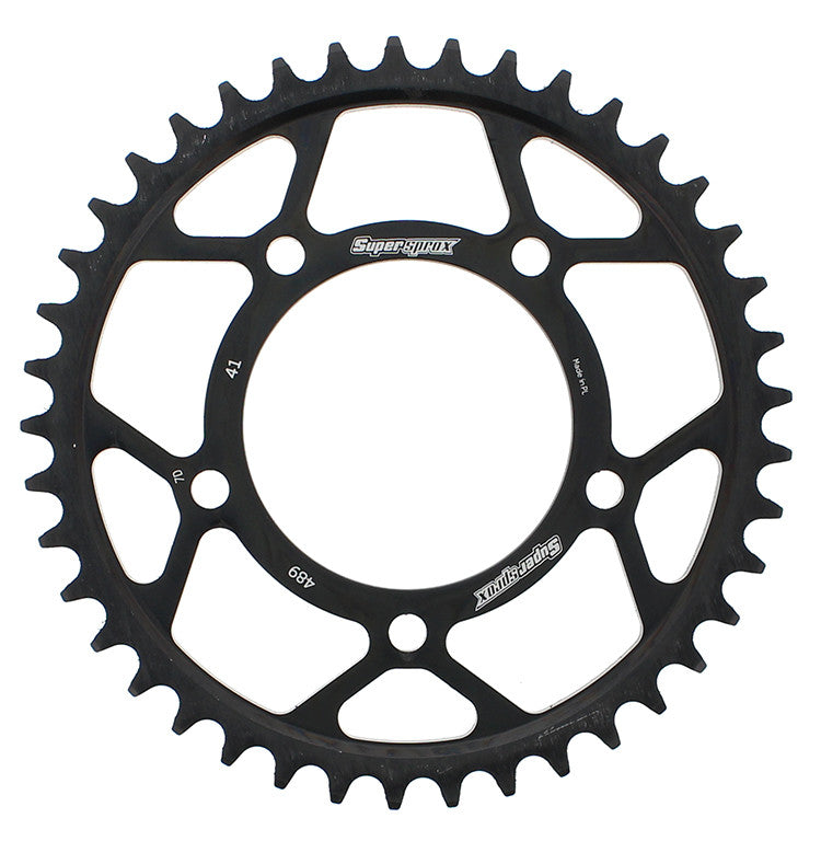SUPERSPROX Rear Sprocket Steel 41t-530 Blk Kaw RFE-489-41-BLK