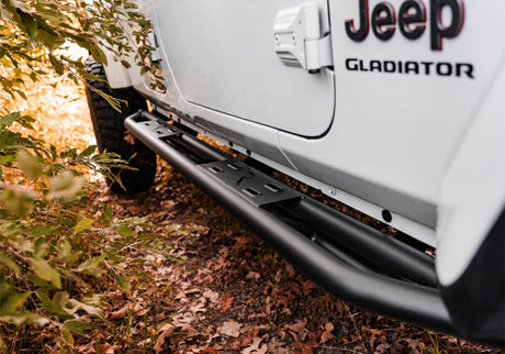 Rampage 20-22 Jeep Gladiator SRS Sidebar Rock Crawler Steps - Black 88736