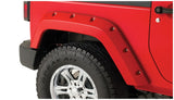 Bushwacker 07-18 Jeep Wrangler Pocket Style Flares 2pc Fits 2-Door Sport Utility Only - Black 10078-02