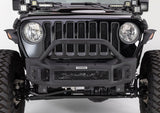 Go Rhino 07-20 Jeep Wrangler JL/JLU/JK/JKU/Gladiator JT Rockline Front Stubby Bumper w/ Overrider 331101T