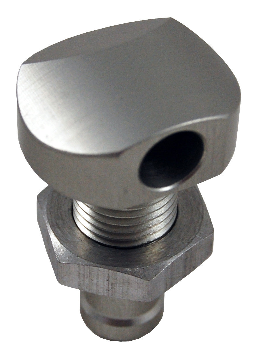 BLOWSION Billet Thru-Hull Water Fitting Polished 3/8" 90 Deg. 04-03-2008