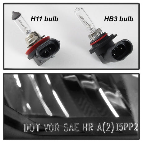 xTune 14-15 Chevy Silverado 1500 (New Body) OEM Style Headlights w/Trim - Blk (HD-JH-CS14-CC-BK) 9042447