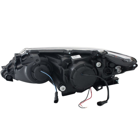 ANZO 2012-2013 Toyota Camry Projector Headlights w/ Halo Black 121512