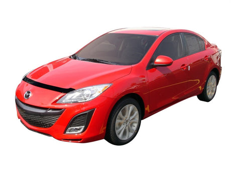 AVS 10-13 Mazda 3 (Grille Fascia Mount) Aeroskin Low Profile Acrylic Hood Shield - Smoke 320012