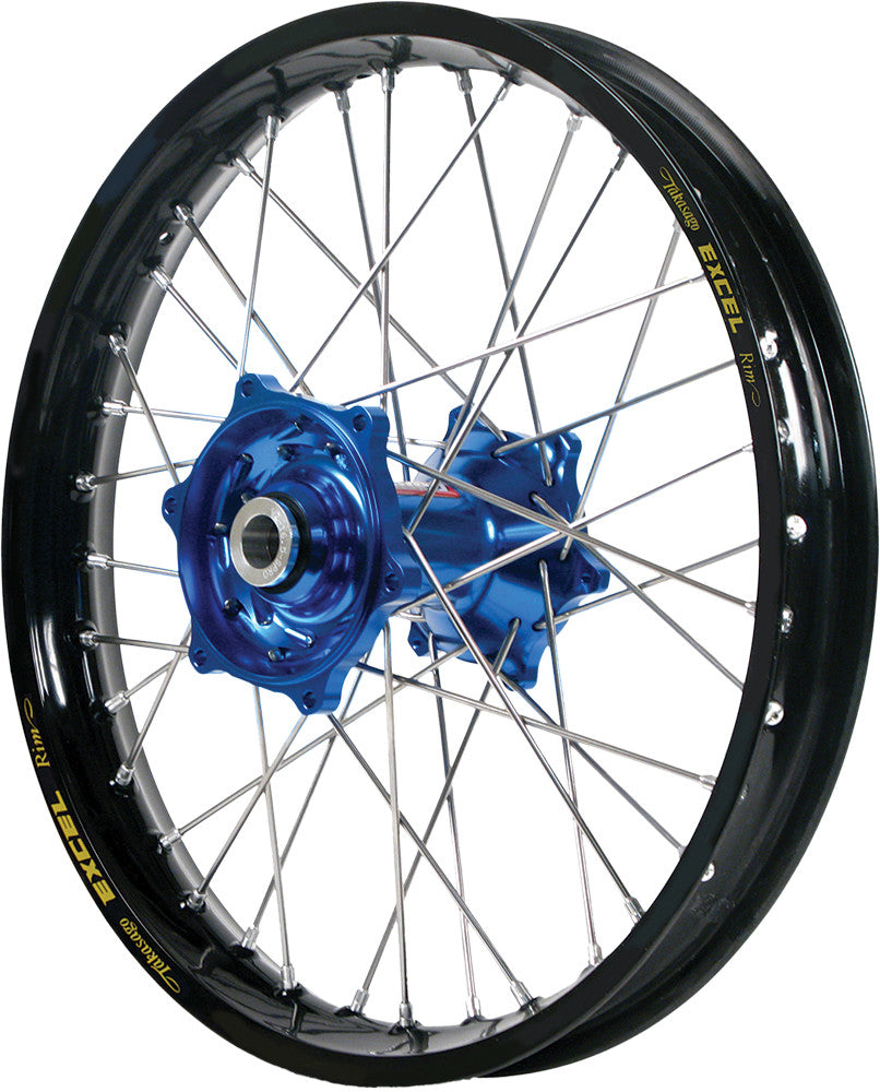 DUBYA Front Wheel 1.60 X 21 Blue Hub Black Rim 56-3175DB