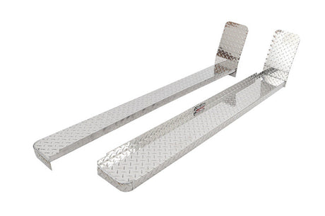 Deezee 08-14 Ford Econoline/E-Series Van Running Board Cab Section Brite-Tread Aluminum (Front Door) DZ 2045