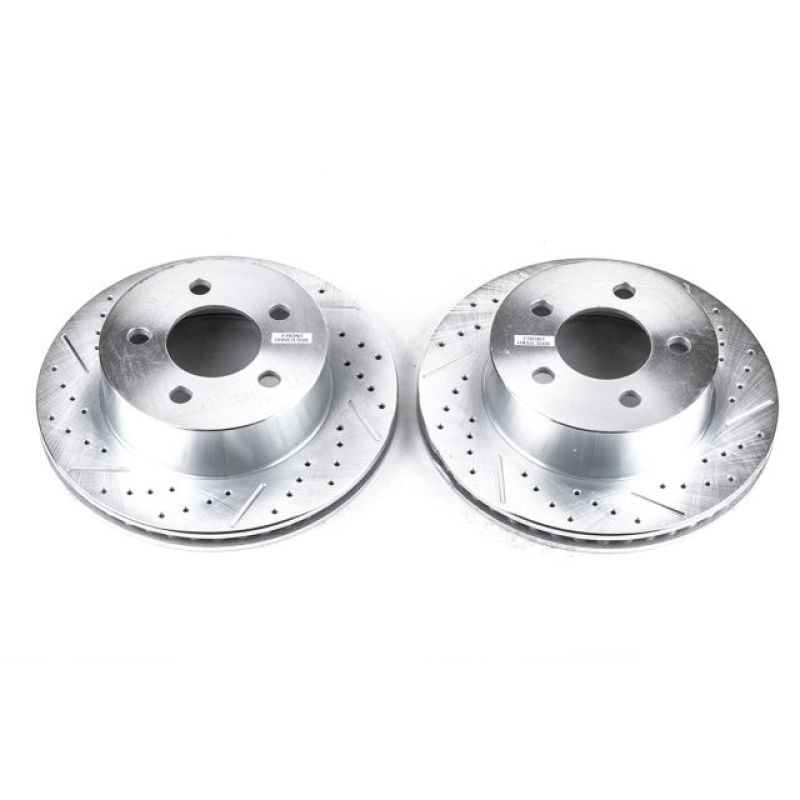 Power Stop 99-01 Jeep Cherokee Front Evolution Drilled & Slotted Rotors - Pair AR8745XPR