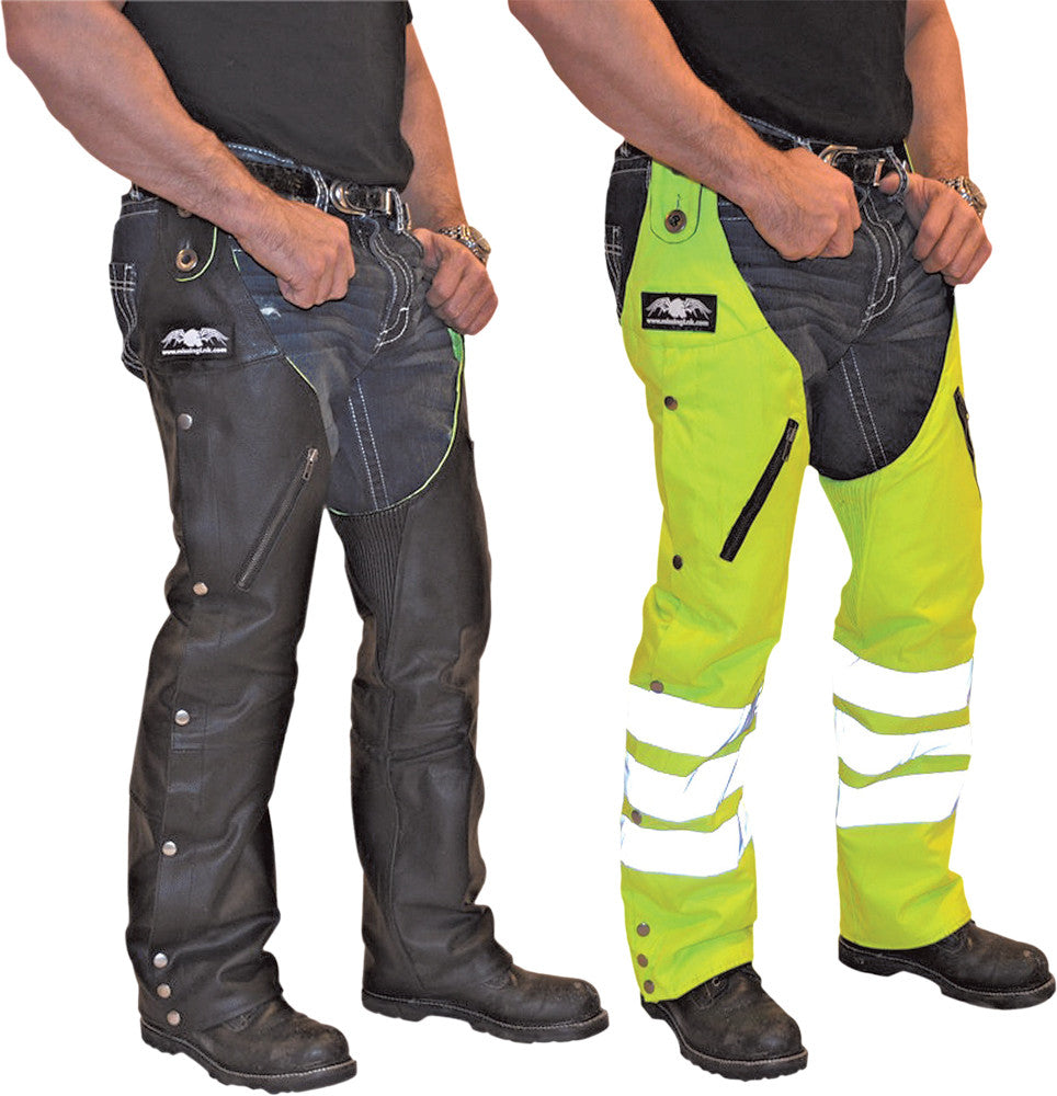 MISSING LINKD.O.C. Reversible Chaps Black/Hi-Viz LRHCLGL