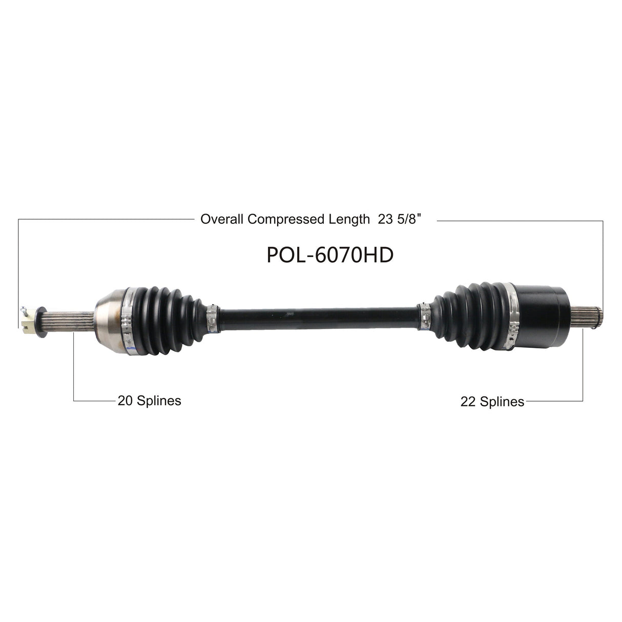 OPEN TRAILHd 2.0 Axle FrontPOL-6070HD