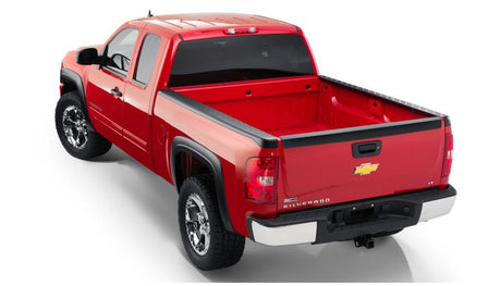 Bushwacker 07-13 Chevy Silverado 1500 Fleetside Bed Rail Caps 69.3in Bed - Black 49516