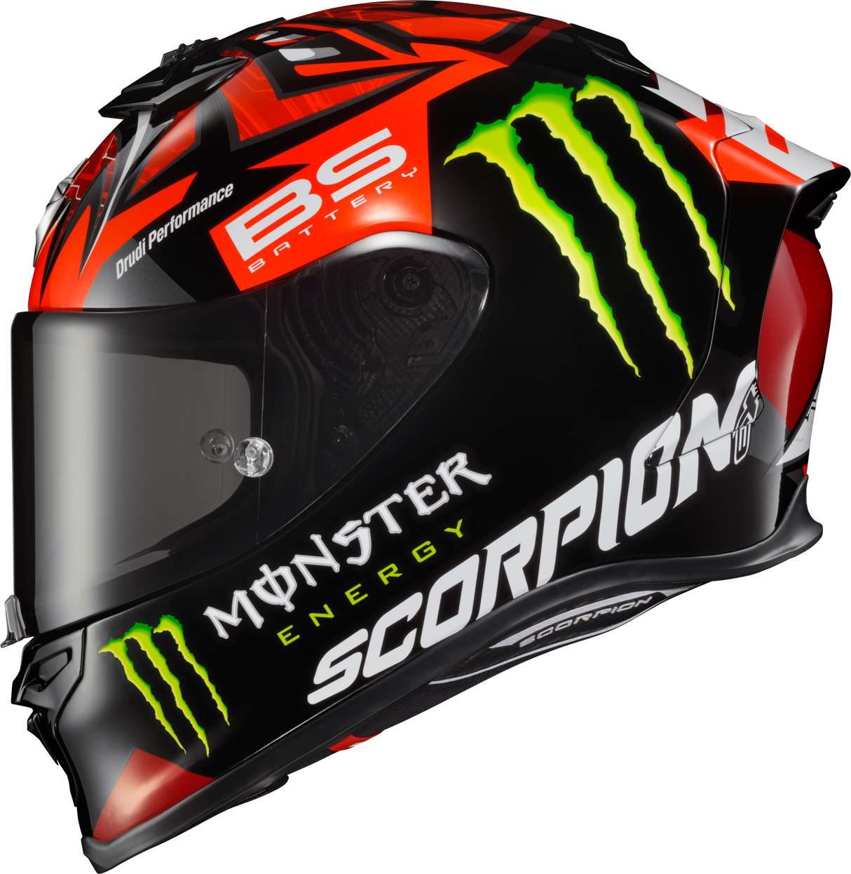 SCORPION EXO Exo-R1 Air Helmet Quartararo Monster Replica Black 2x R1-4107