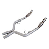 BBK 05-10 Mustang 4.6 GT High Flow X Pipe With Catalytic Converters - 2-3/4 1770