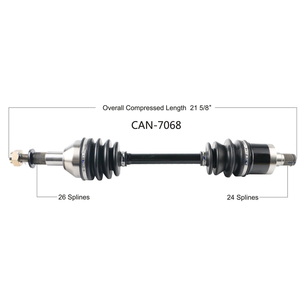 OPEN TRAILOe 2.0 Axle Rear LeftCAN-7068