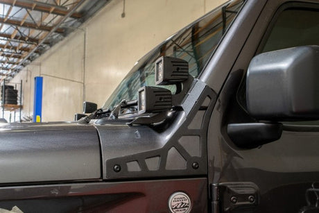 DV8 Offroad 2018+ Jeep Wrangler JL A-Pillar Pod Led Light Mount LBJL-02