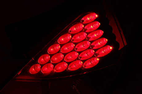 ANZO 2003-2005 Nissan 350Z LED Taillights Red 321083