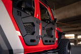 DV8 Offroad 18-22 Jeep Wrangler JL/JT Spec Series Half Doors - Rear Set HDJL-02R