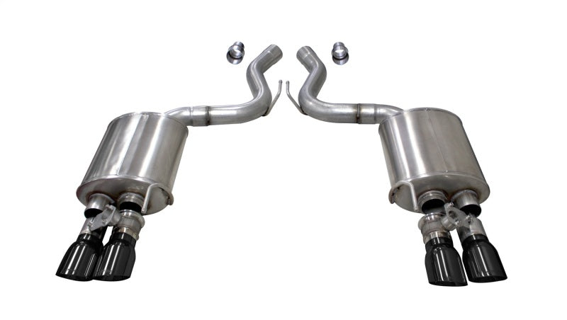 Corsa 2018+ Ford Mustang GT Fastback 5.0L 3in Sport Axle-Back Exhaust w/ 4in Black Tips 21002BLK