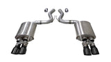 Corsa 2018+ Ford Mustang GT Fastback 5.0L 3in Sport Axle-Back Exhaust w/ 4in Black Tips 21002BLK