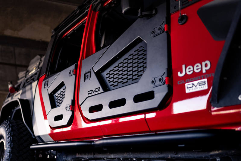 DV8 Offroad 18-22 Jeep Wrangler JL/JT Spec Series Half Doors - Front Set HDJL-02F