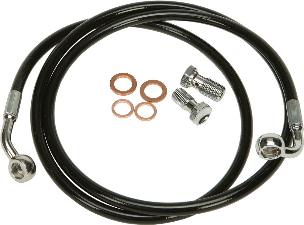 HARDDRIVE Brakeline Kit Blk Softail HD-0903-BK