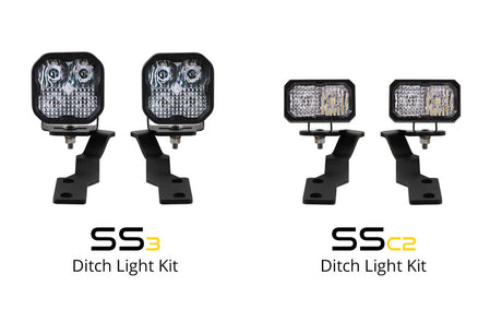 Diode Dynamics 16-21 Toyota Tacoma Pro SS3 LED Ditch Light Kit - White Combo DD6374