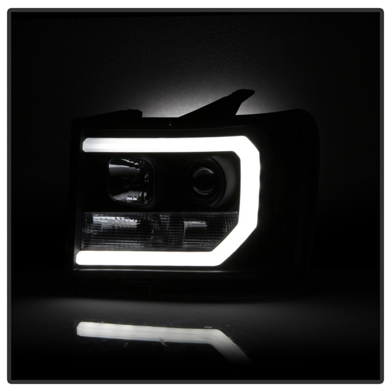 Spyder GMC Sierra 1500/2500/3500 07-13 V2 Projector Headlights- Black PRO-YD-GS07V2-LBDRL-BK 5083630