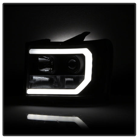 Spyder GMC Sierra 1500/2500/3500 07-13 V2 Projector Headlights- Black PRO-YD-GS07V2-LBDRL-BK 5083630