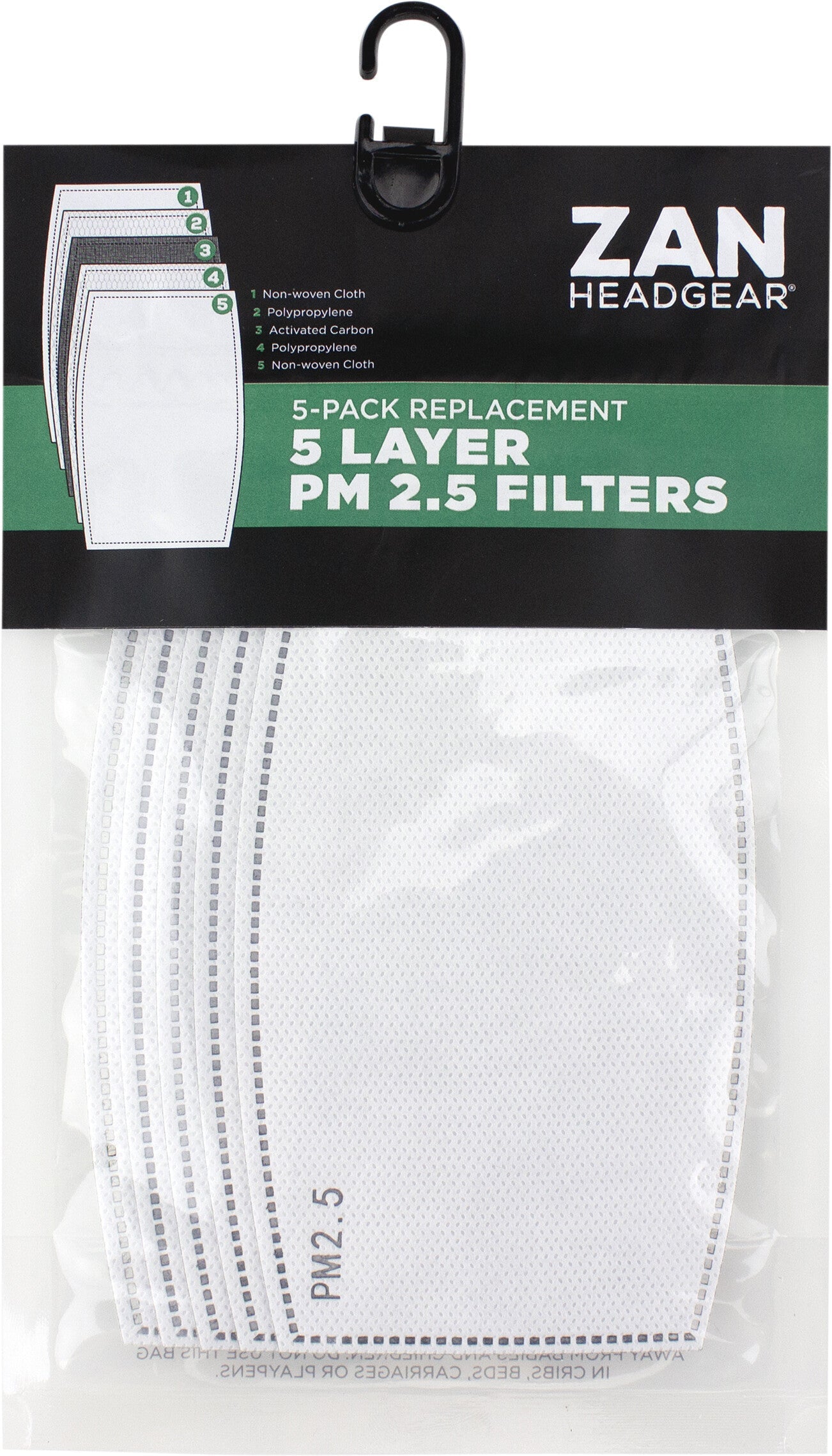 ZAN Replacement Pm2.5 Filter 5/Pk FILTER-01