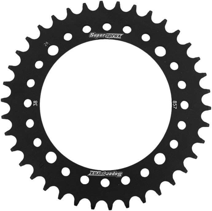 SUPERSPROX Rear Sprocket Steel 38t-520 Blk Yam RFE-857-38-BLK