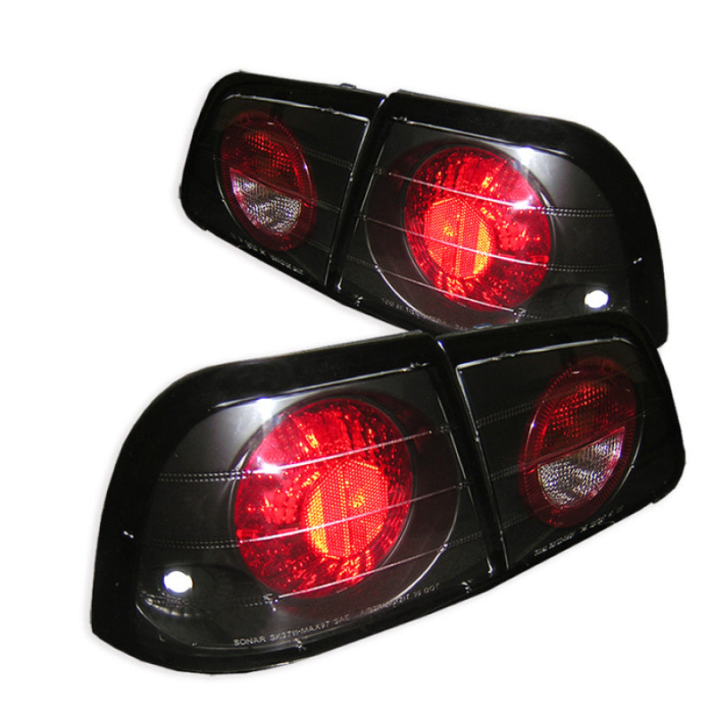Spyder Nissan Maxima 97-99 Euro Style Tail Lights Black ALT-YD-NM97-BK 5006950