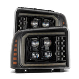 AlphaRex 05-07 Ford Super Duty/Excursion NOVA-Series LED Projector Headlights Alpha-Blk w/Activ Ligh 880318
