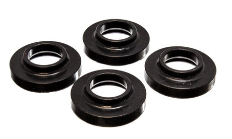 Energy Suspension 97-06 Jeep Wrangler TJ / 84-01 Cherokee Black Fr/Rear Coil Lift Isolator Set of 4 2.6103G