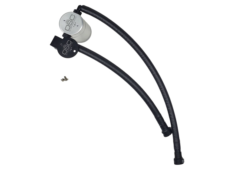 J&L 14-19 Chevrolet Corvette LT1 6.2L Driver Side Oil Separator 3.0 - Clear Anodized 3087D-C