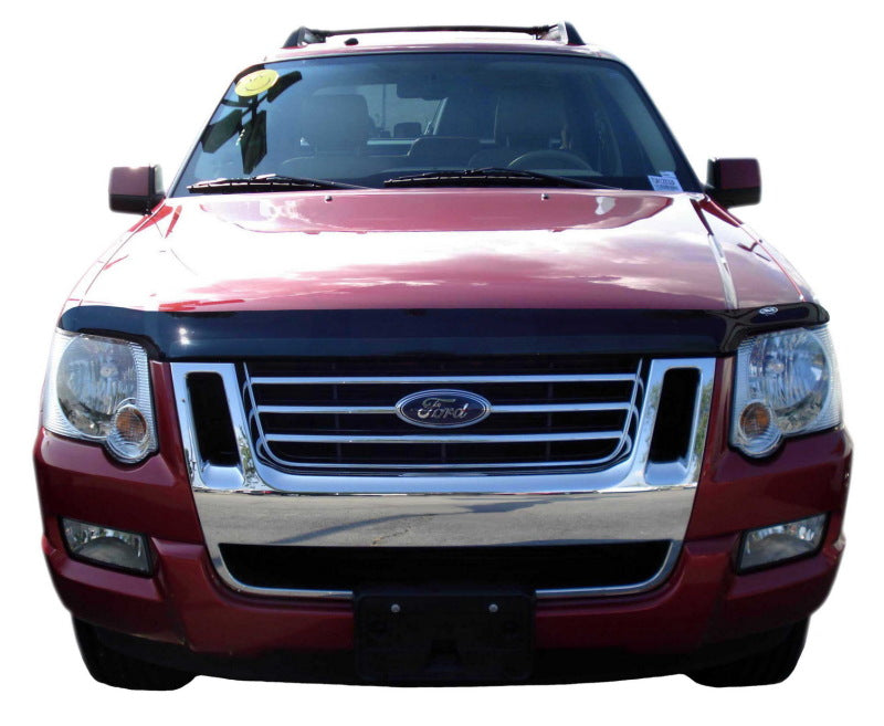 AVS 06-10 Ford Explorer High Profile Bugflector II Hood Shield - Smoke 25314
