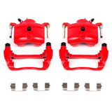 Power Stop 13-15 Acura ILX Front Red Calipers w/Brackets - Pair S2660