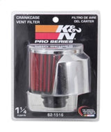 K&N 1in Flange L x 3in OD x 2.5in Height Clamp On Crankcase Vent Filter 62-1516