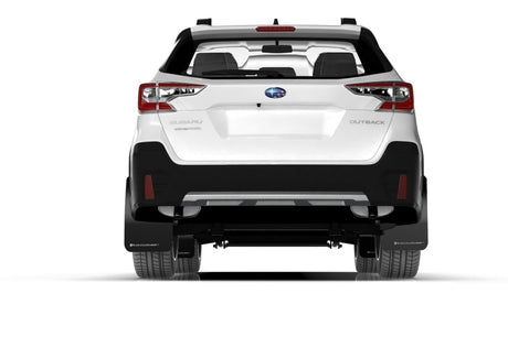 Rally Armor 20-22 Subaru Outback Black UR Mud Flap w/ Blue Logo MF66-UR-BLK/BL