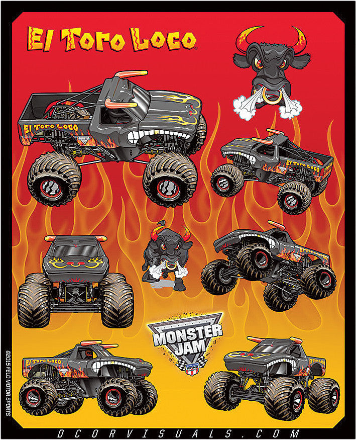 D-COR Monster Jam Decal Sheet 40-90-207