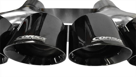 Corsa 15-15 Chevrolet Corvette 6.2L V8 Quad 45in Polished Black Pro-Series Tip Kit 14062BLK