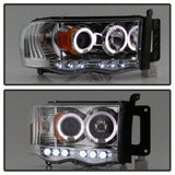 Spyder Dodge Ram 1500 02-05/Ram 2500 03-05 Projector Headlights LED Halo LED Chrm PRO-YD-DR02-HL-C 5009982