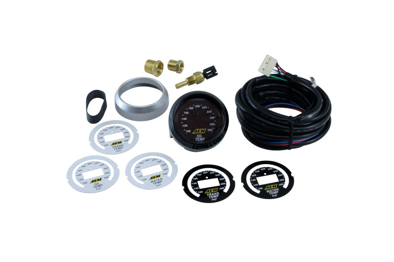 AEM 52mm Temperature (Transmission / Oil / Water) Digital Gauge 30-4402