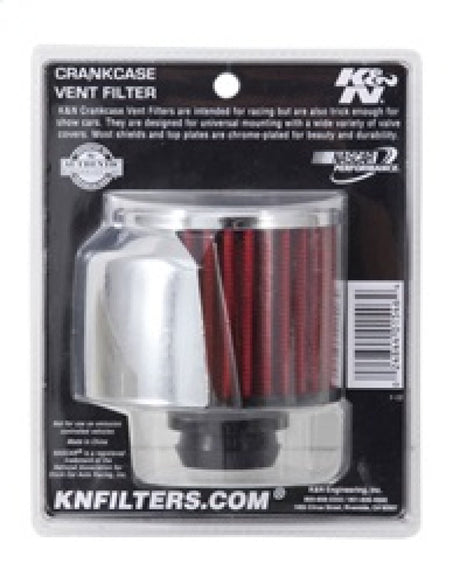 K&N 1in Flange L x 3in OD x 2.5in Height Clamp On Crankcase Vent Filter 62-1516