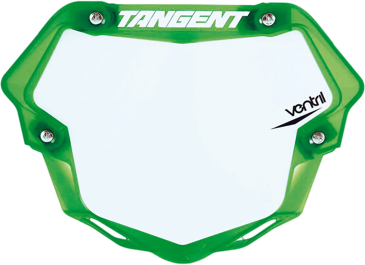 TANGENT 6" 3d Ventril Plate Trans Green 03-2206