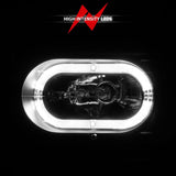 ANZO 88-98 Chevrolet C1500 Crystal Headlights Black Housing w/ Signal and Side Marker Lights 111507