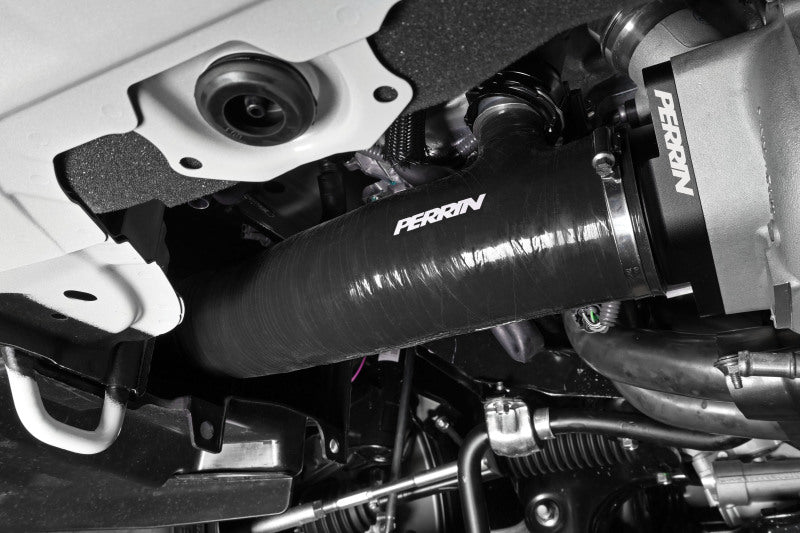 Perrin 2022+ Subaru WRX Black 3in Turbo Inlet Hose w/ Nozzle PSP-INT-425BK