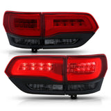 ANZO 2014-2016 Jeep Grand Cherokee LED Taillights Red/Smoke 311269